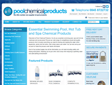 Tablet Screenshot of poolchemicalproducts.co.uk